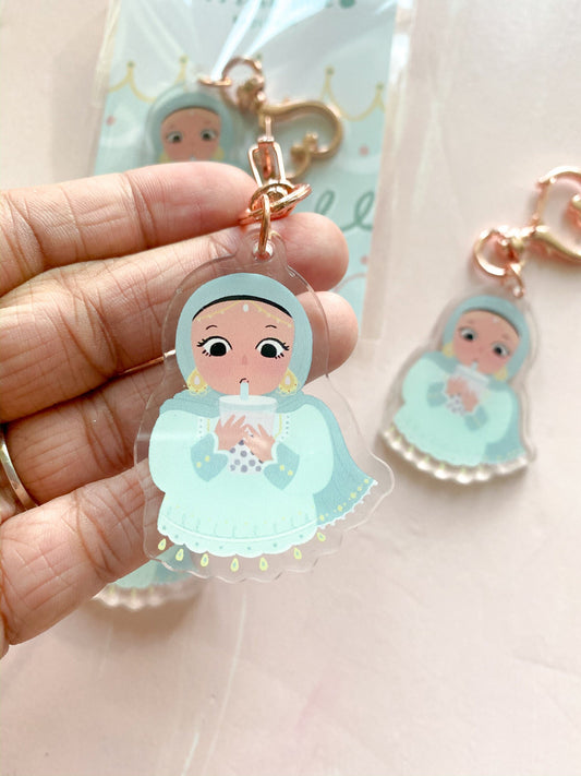 Acrylic Keychain - It's Boba Time