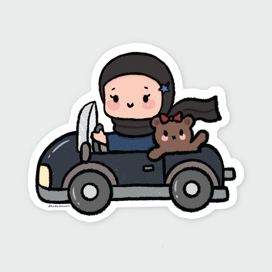 Sticker - Emo Hijabi on the Road