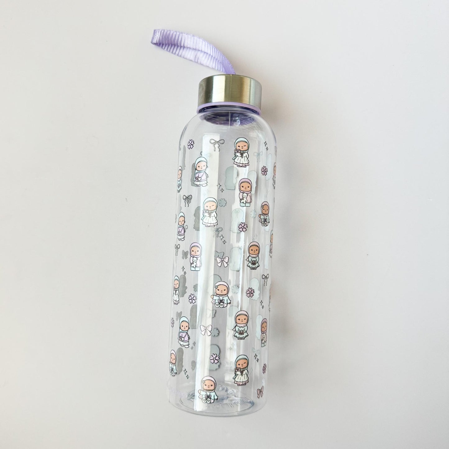 Water Bottle - Coquette Pocket Hijabis Plastic Water Bottle