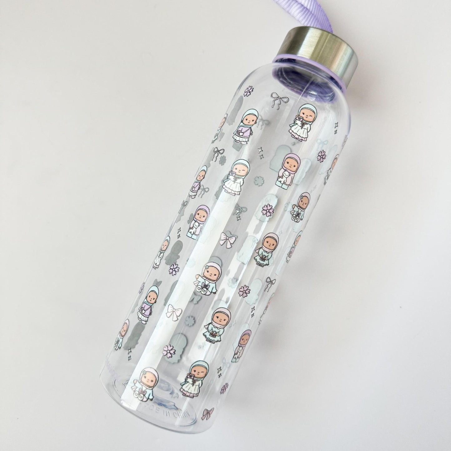 Water Bottle - Coquette Pocket Hijabis Plastic Water Bottle