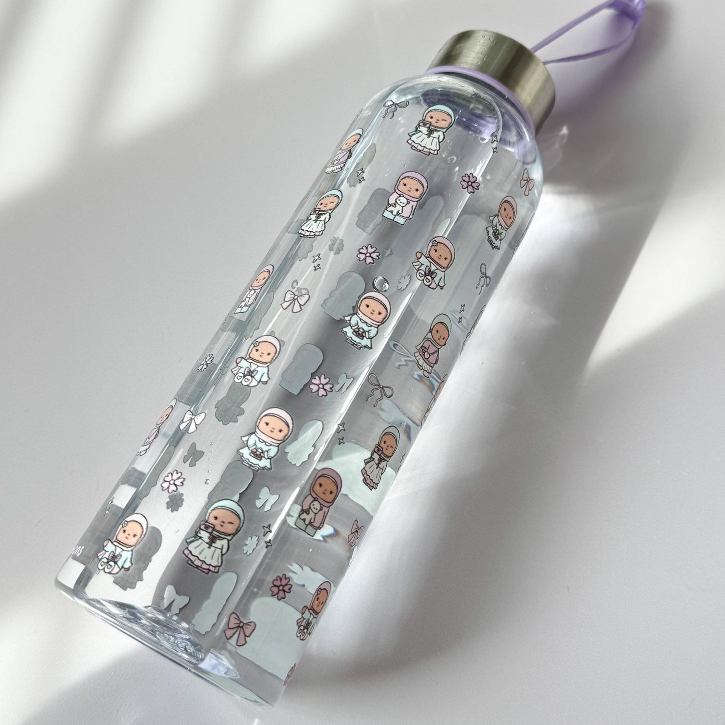 Water Bottle - Coquette Pocket Hijabis Plastic Water Bottle