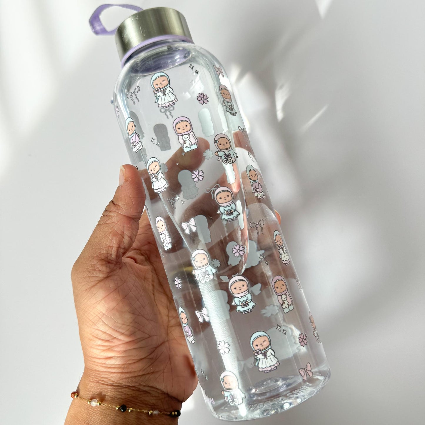 Water Bottle - Coquette Pocket Hijabis Plastic Water Bottle