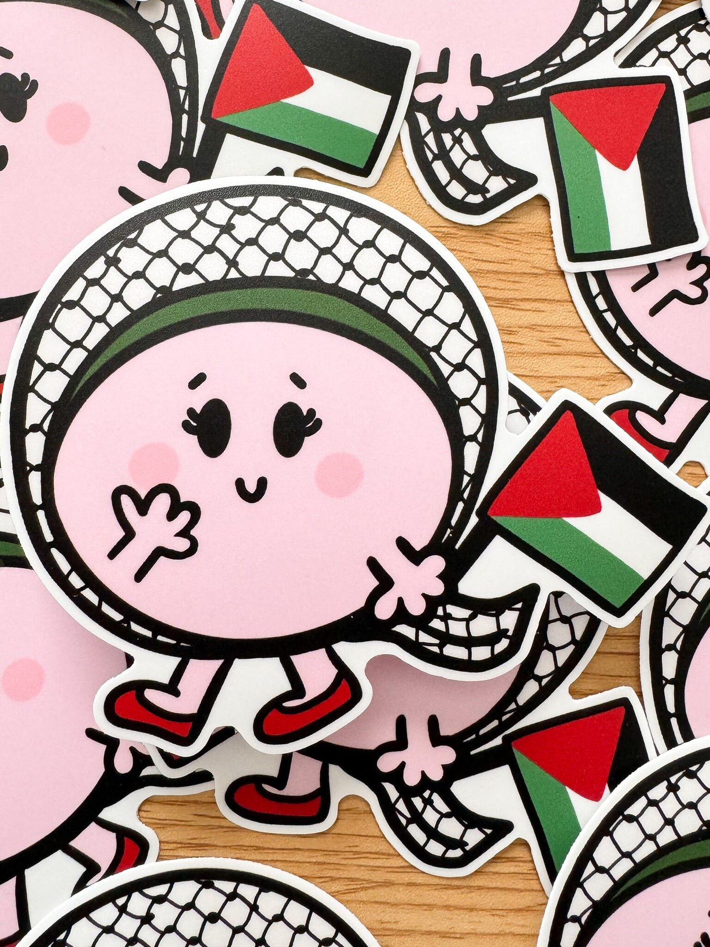 Bumper Sticker - Little Miss Free Palestine - 100% of profits go to Palestine