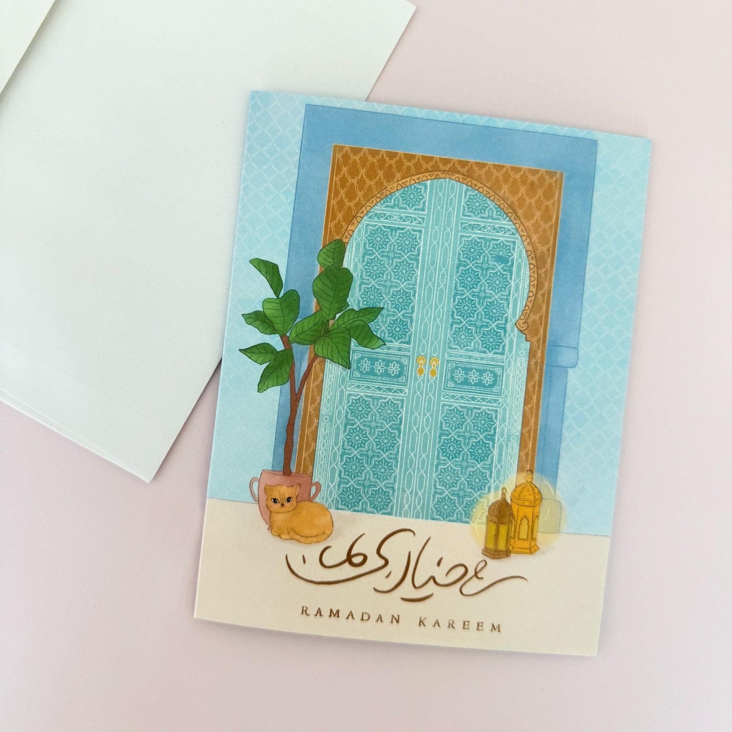 Card - Ramadan Kareem - Moroccan Doorway