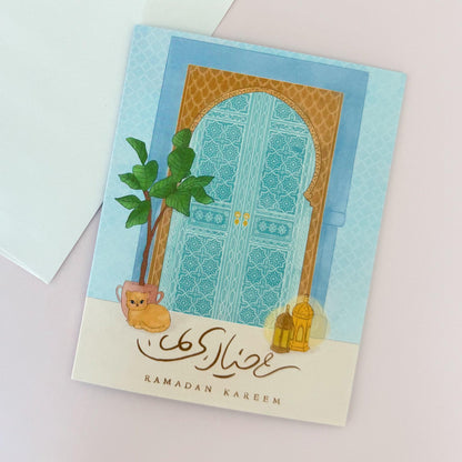 Card - Ramadan Kareem - Moroccan Doorway