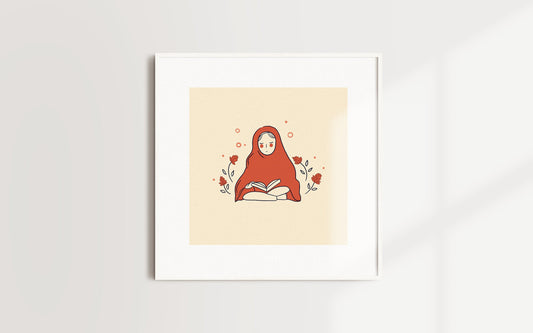 Print - Little Muslimah, 8x8"