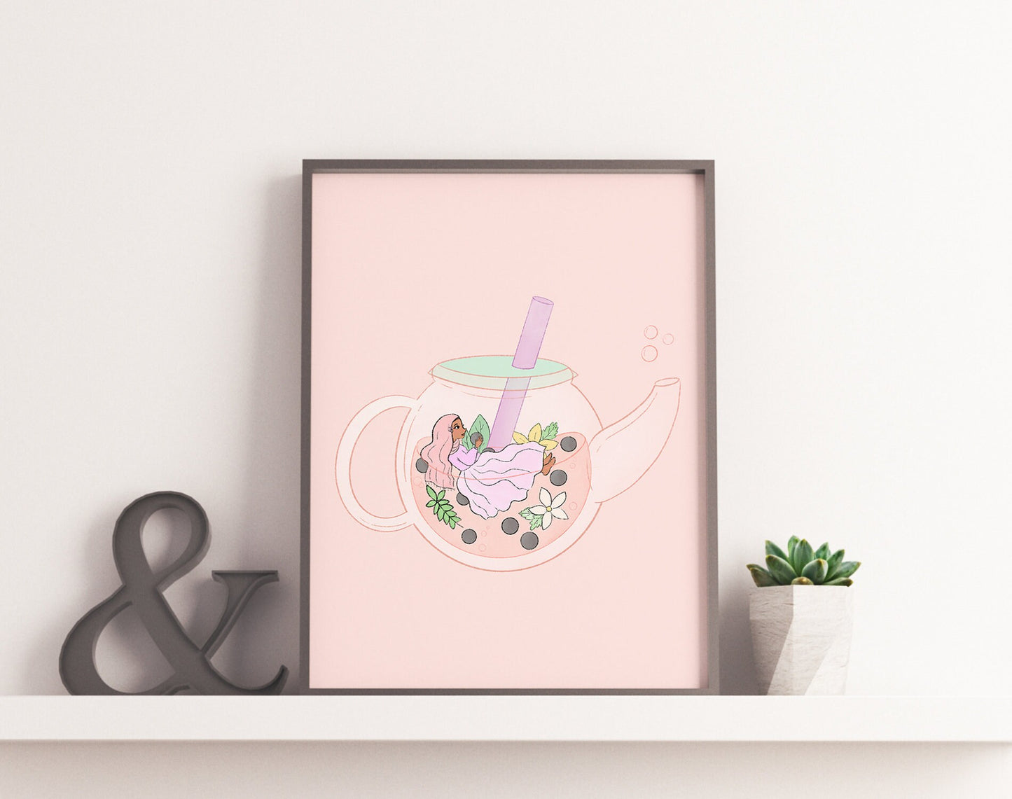 Digital Download - Dreamy Bubble Tea, 11x14", 8x10", 5x7"