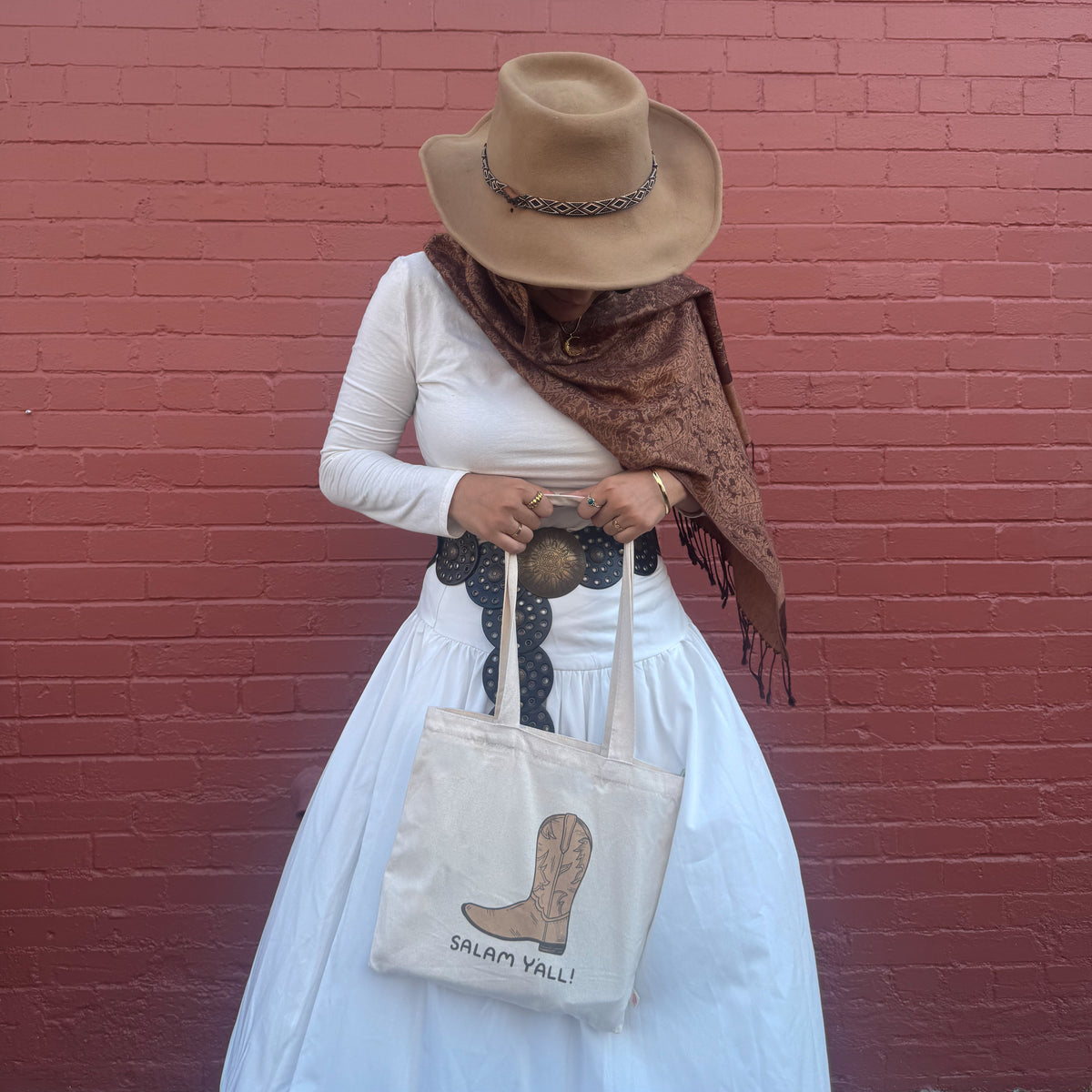 Tote Bag - Salam Y'all! (Brown)