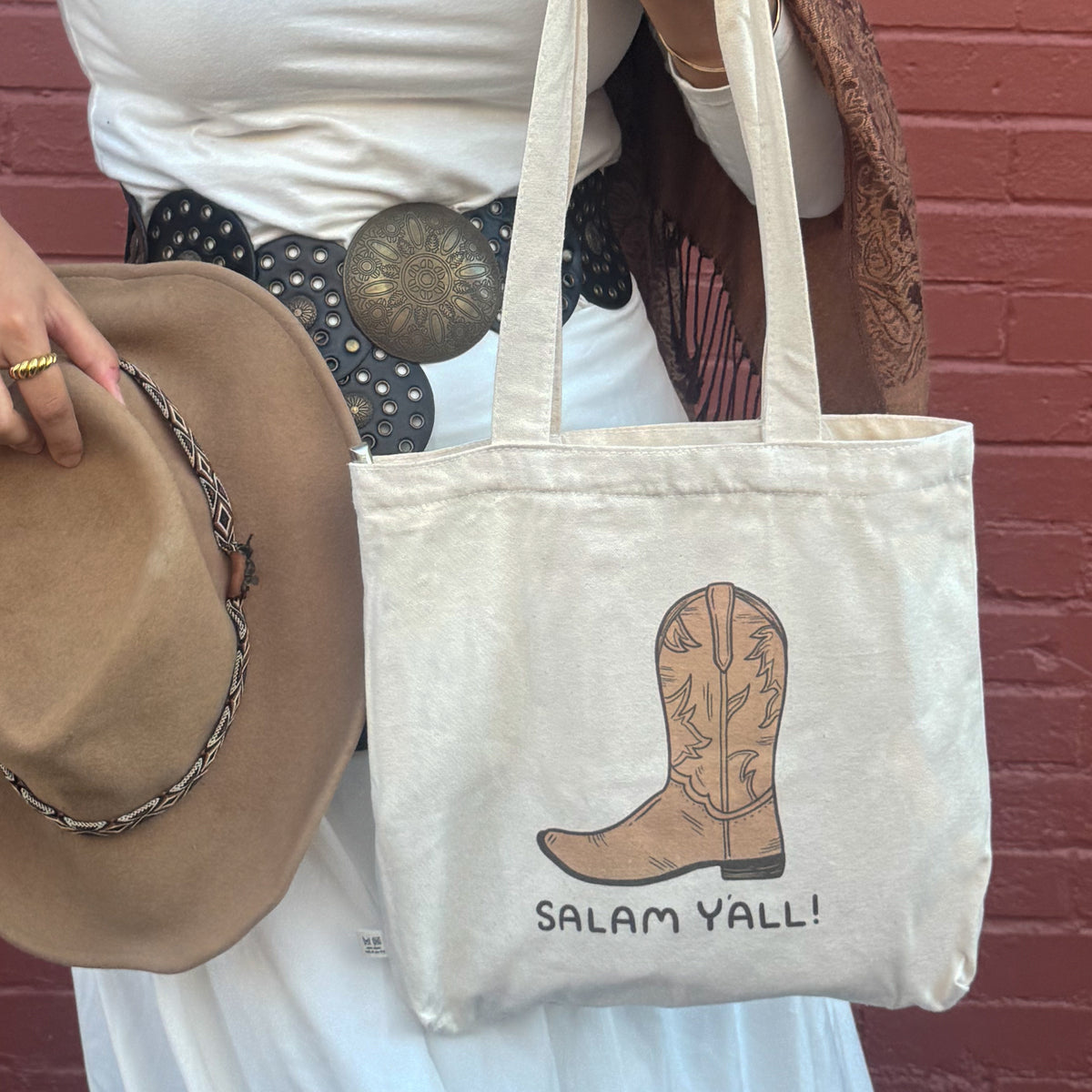 Tote Bag - Salam Y'all! (Brown)