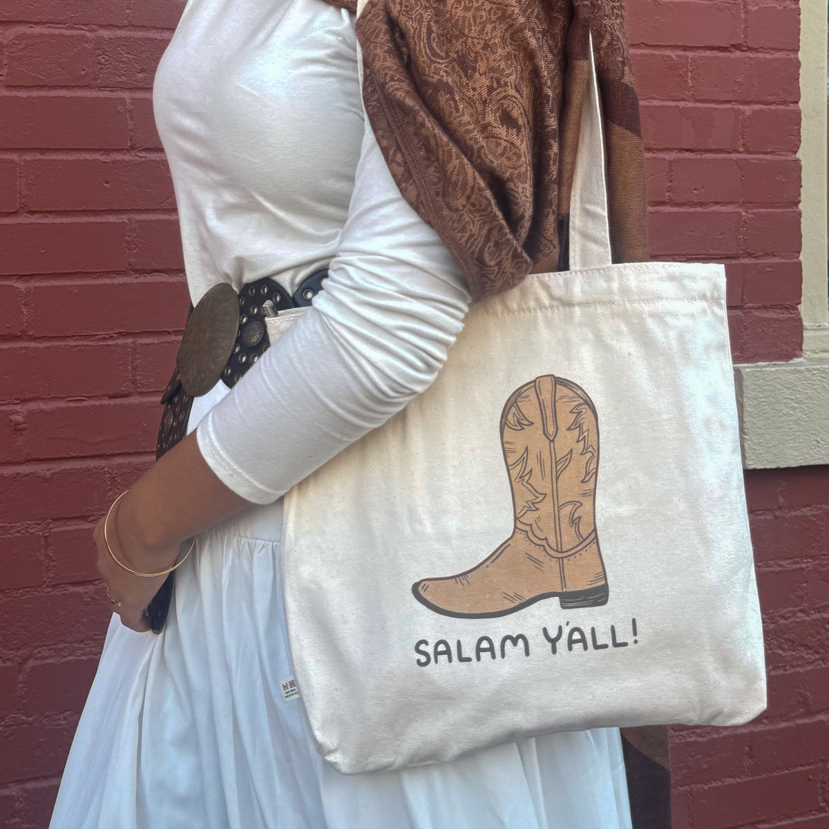 Tote Bag - Salam Y'all! (Brown)
