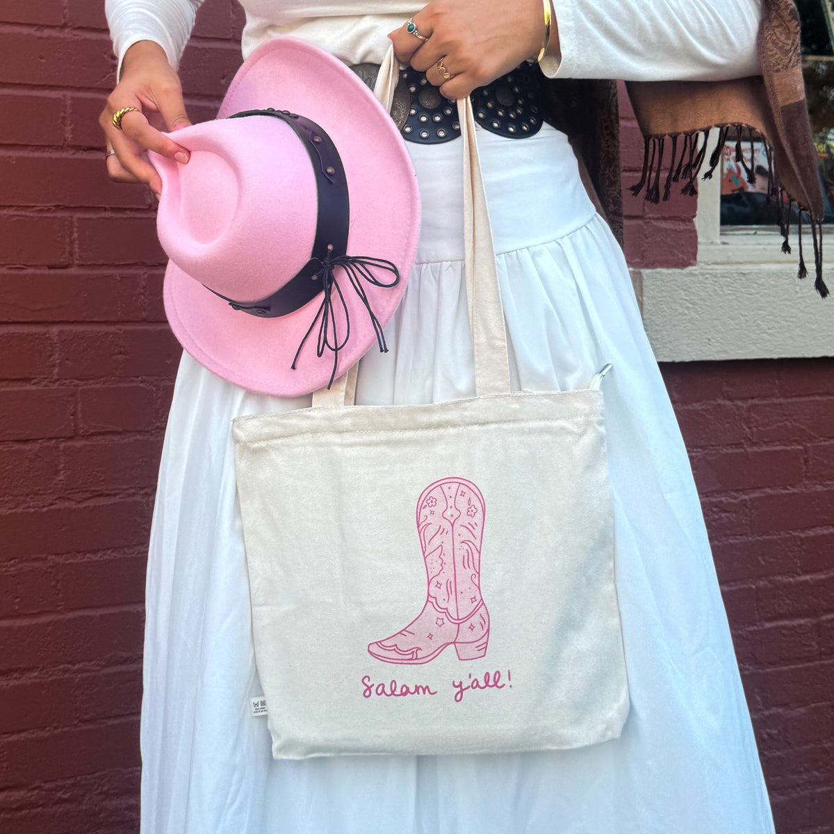 Tote Bag - Salam Y'all! (Pink)