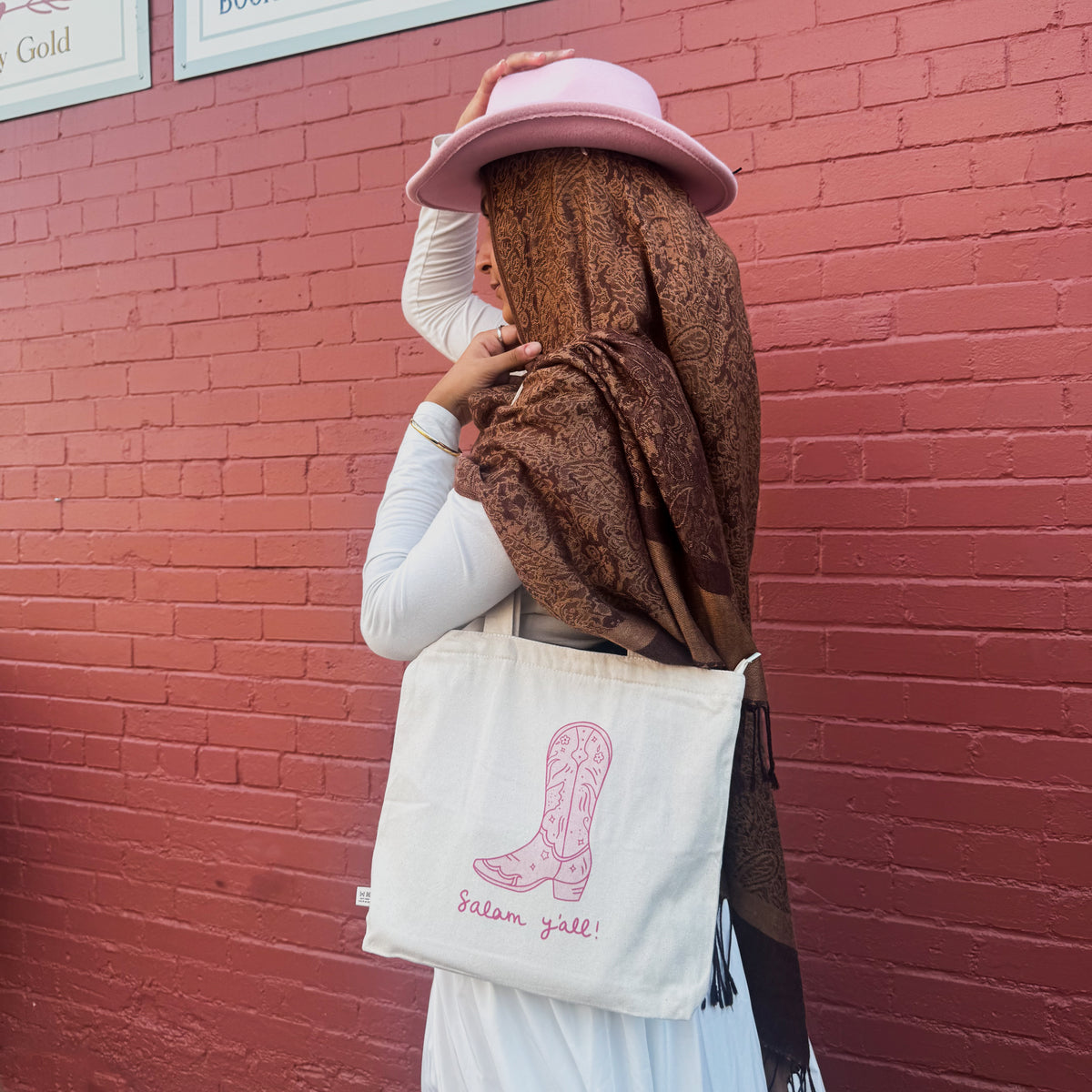 Tote Bag - Salam Y'all! (Pink)