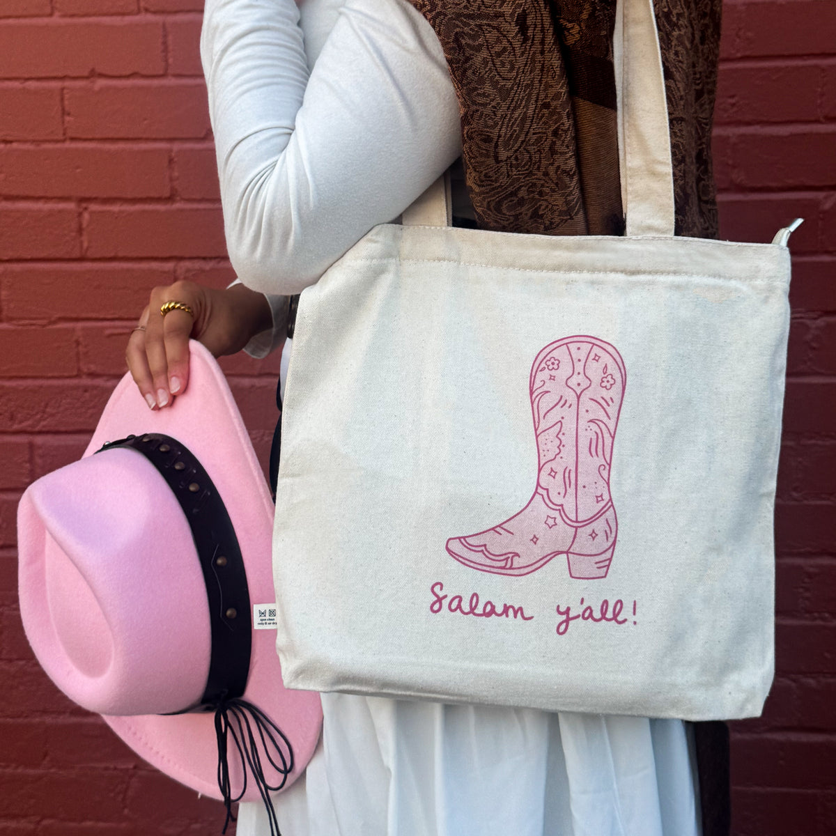 Tote Bag - Salam Y'all! (Pink)