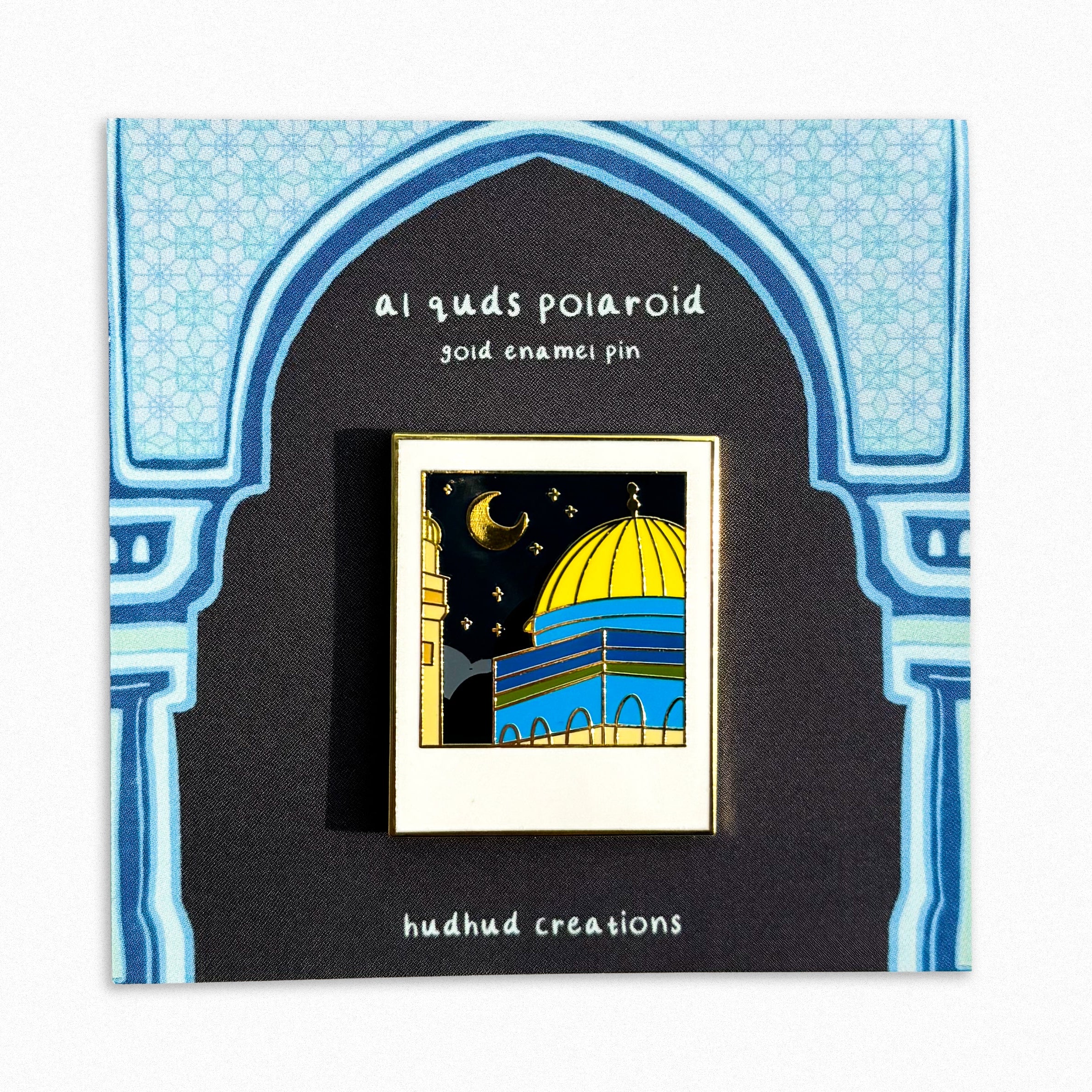 Enamel Pin - Al-Quds/Masjid Al-Aqsa Polaroid