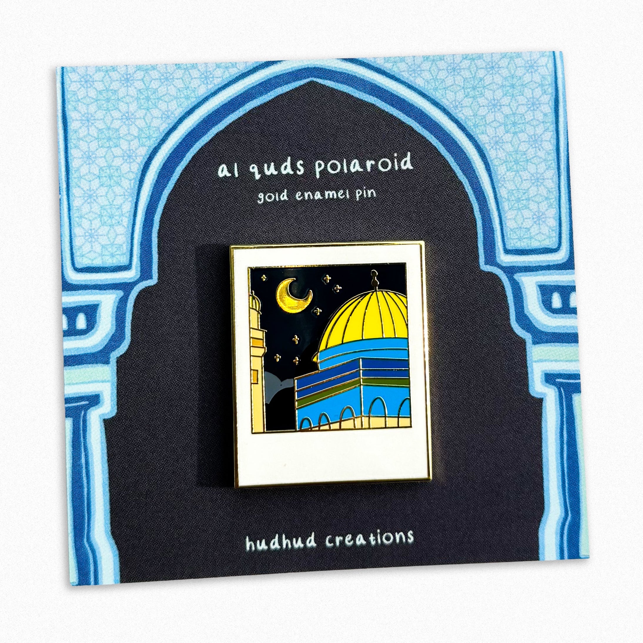 Enamel Pin - Al-Quds/Masjid Al-Aqsa Polaroid