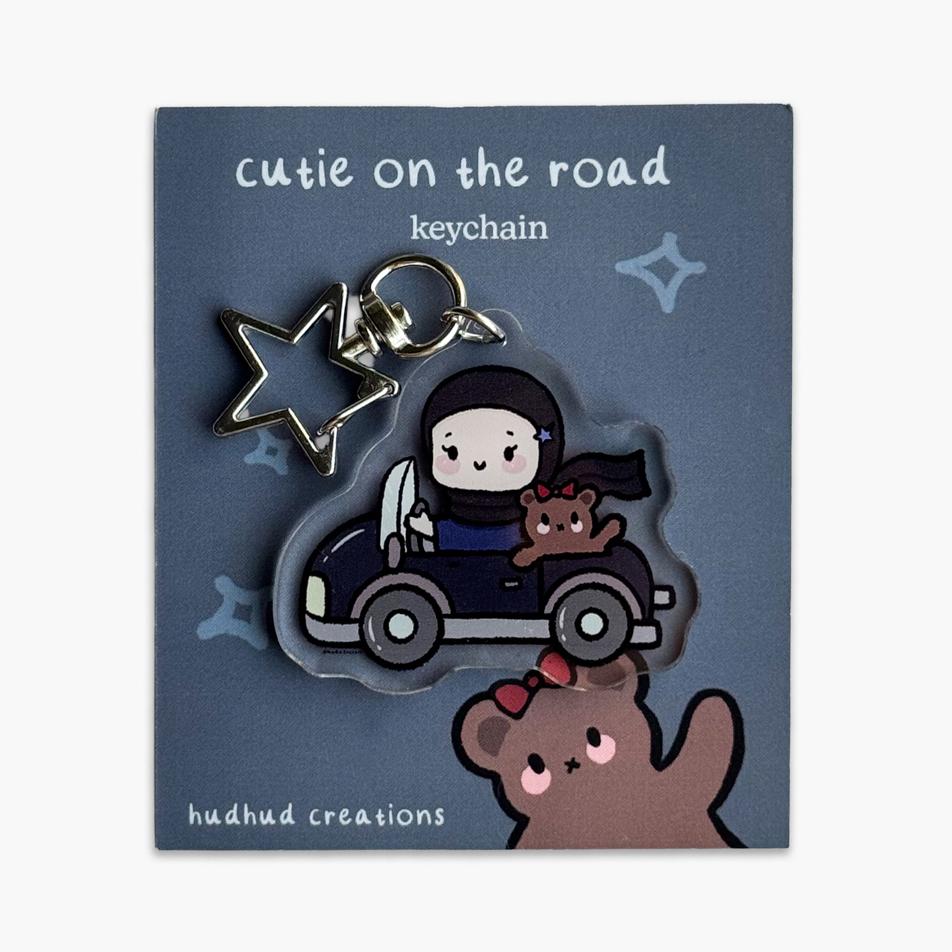 Acrylic Keychain - Cutie on the Road (Emo Girl)