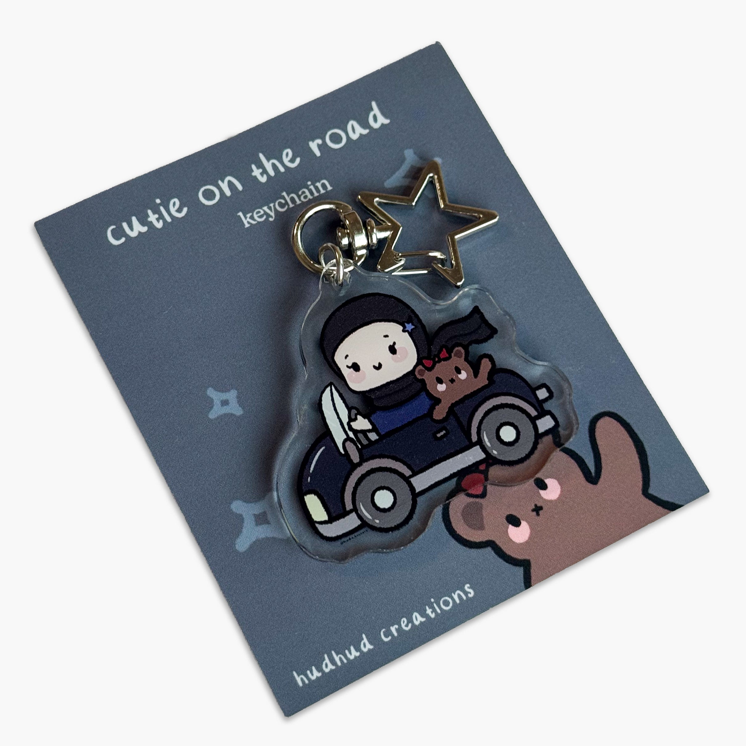 Acrylic Keychain - Cutie on the Road (Emo Girl)