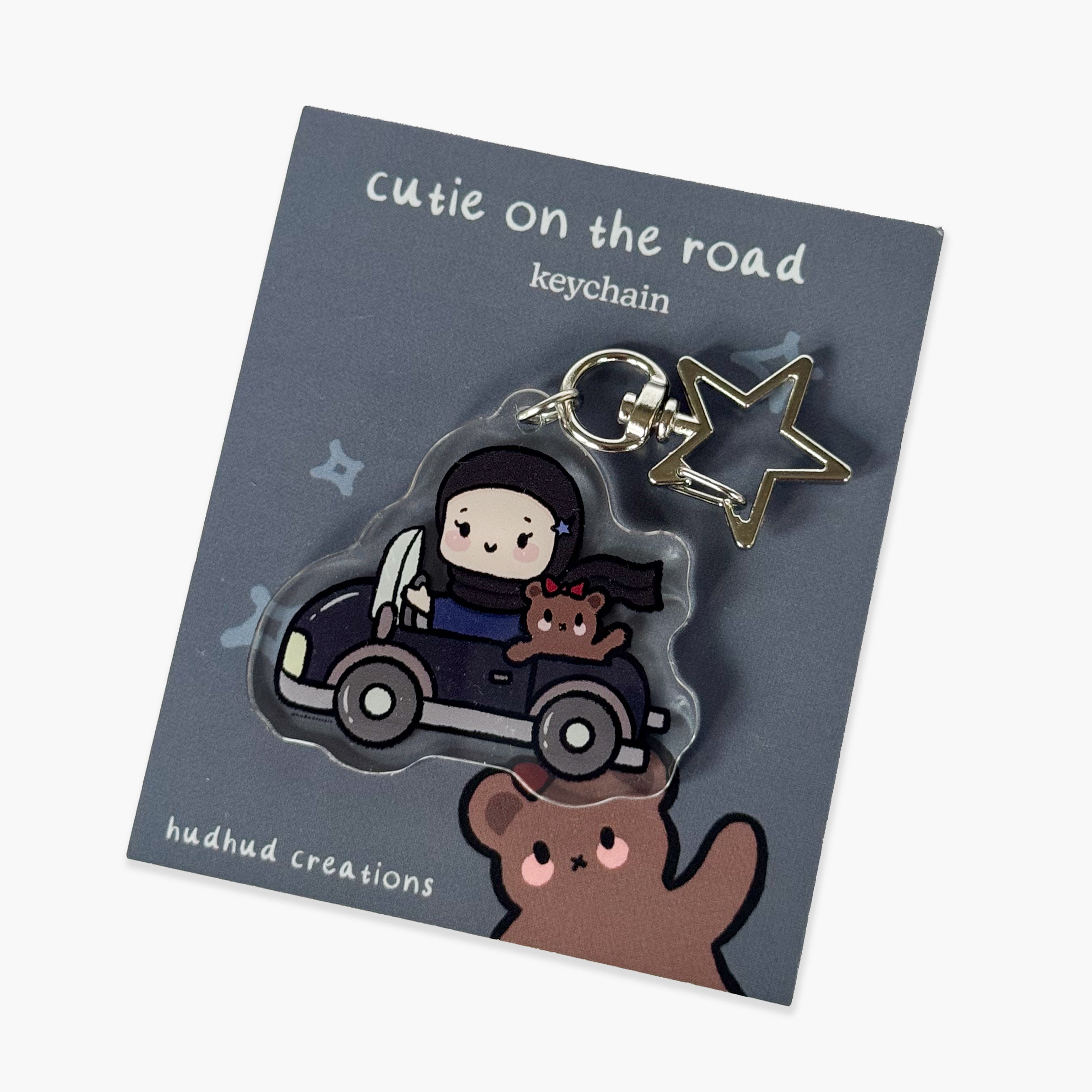 Acrylic Keychain - Cutie on the Road (Emo Girl)