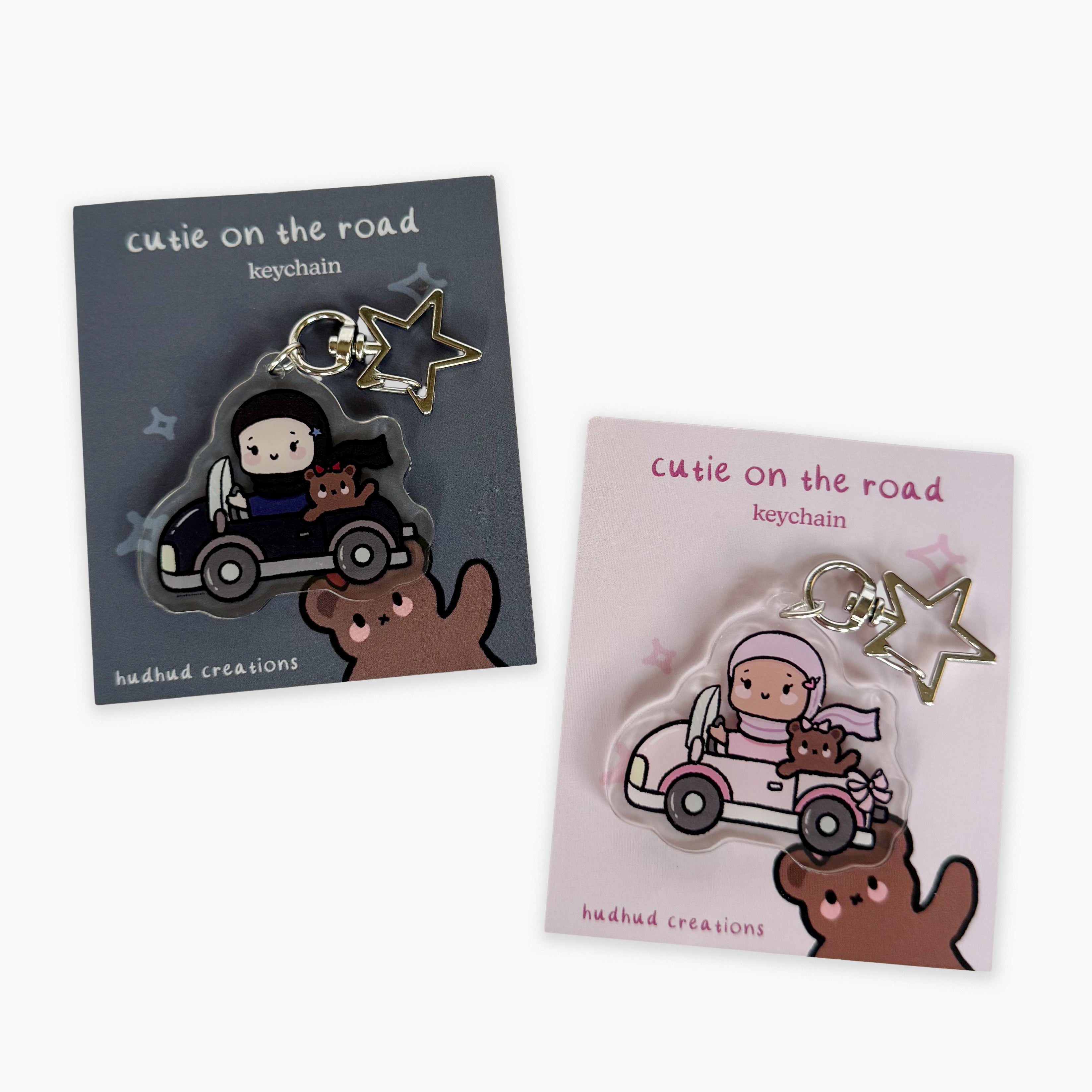 Acrylic Keychain - Cutie on the Road (Emo Girl)