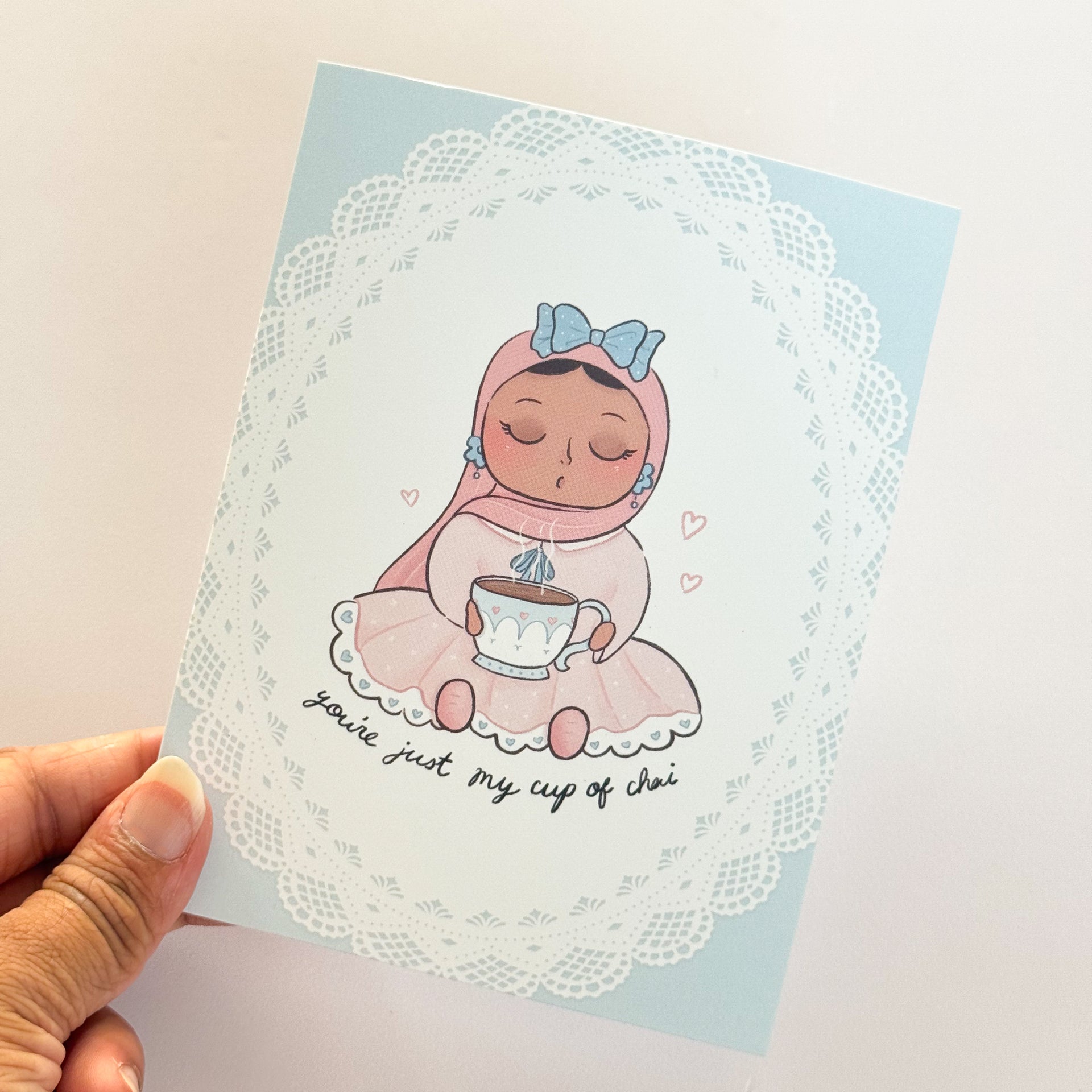 Card - You're just my cup of chai (girl)