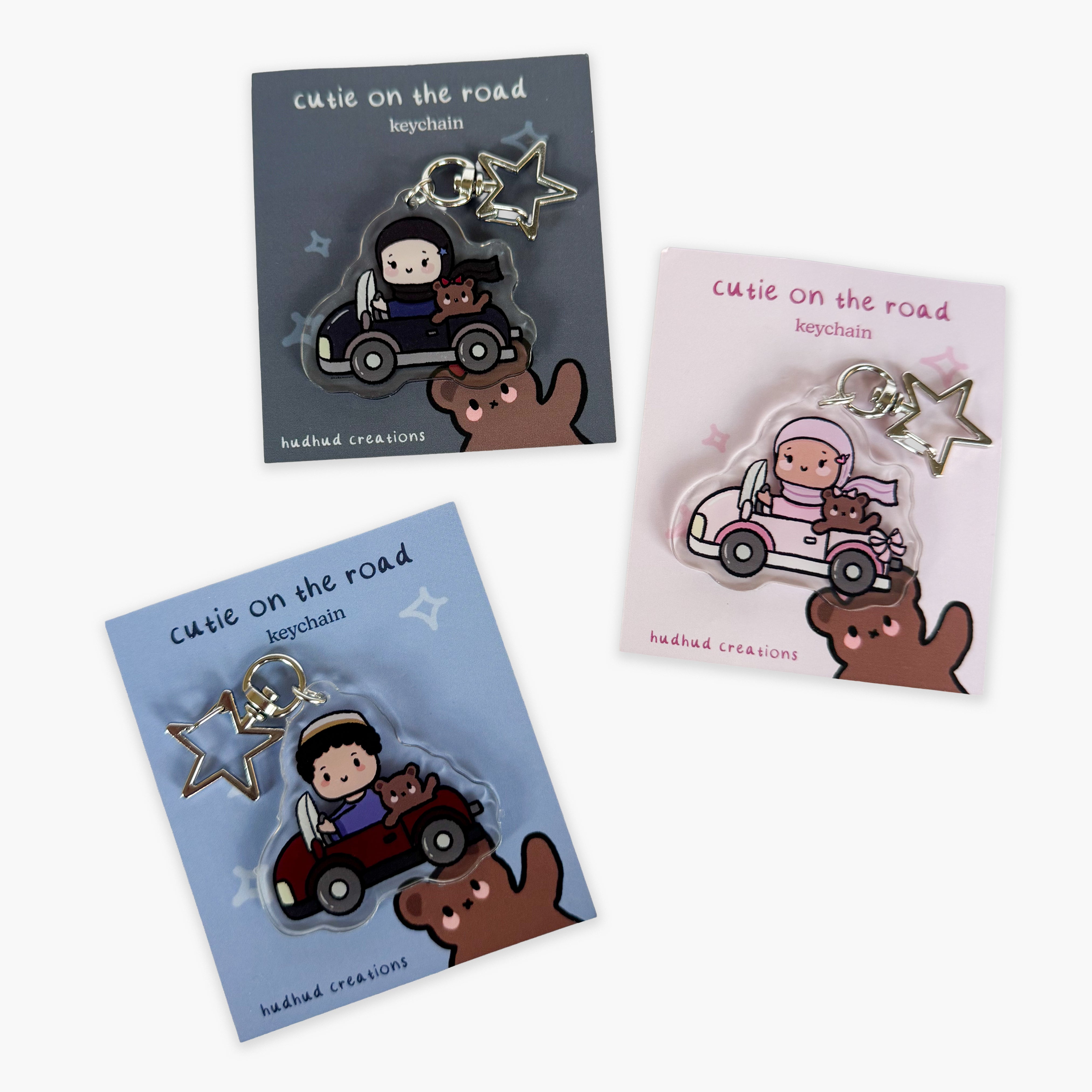 Acrylic Keychain - Cutie on the Road (Boy)