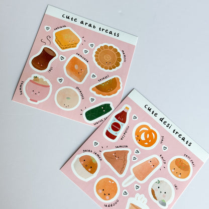 Sticker Sheet - Cute Arab Foods