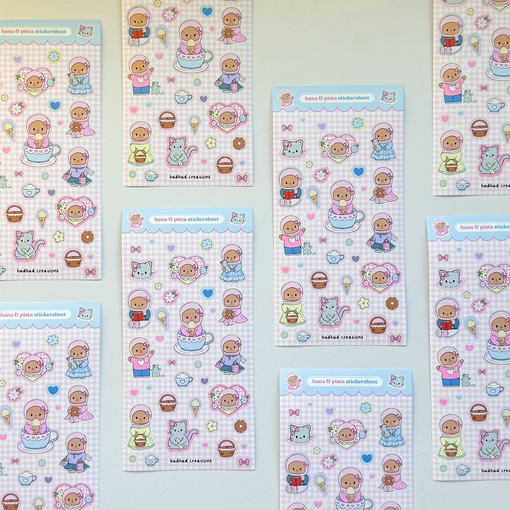 Sticker Sheet - Hana & Pista
