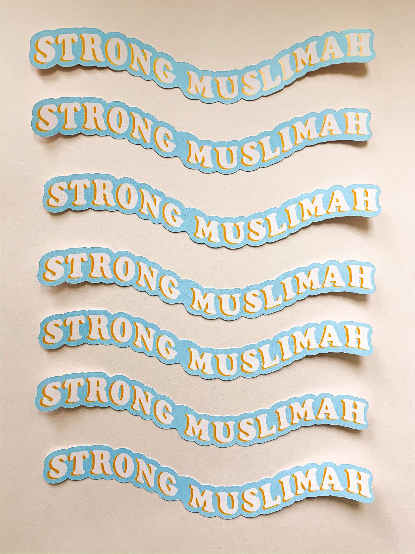 Strong Muslimah Sticker,cute hijabi sticker,cute muslim stickers,muslim sticker,islamic stickers,pastel muslim sticker,muslimah sticker