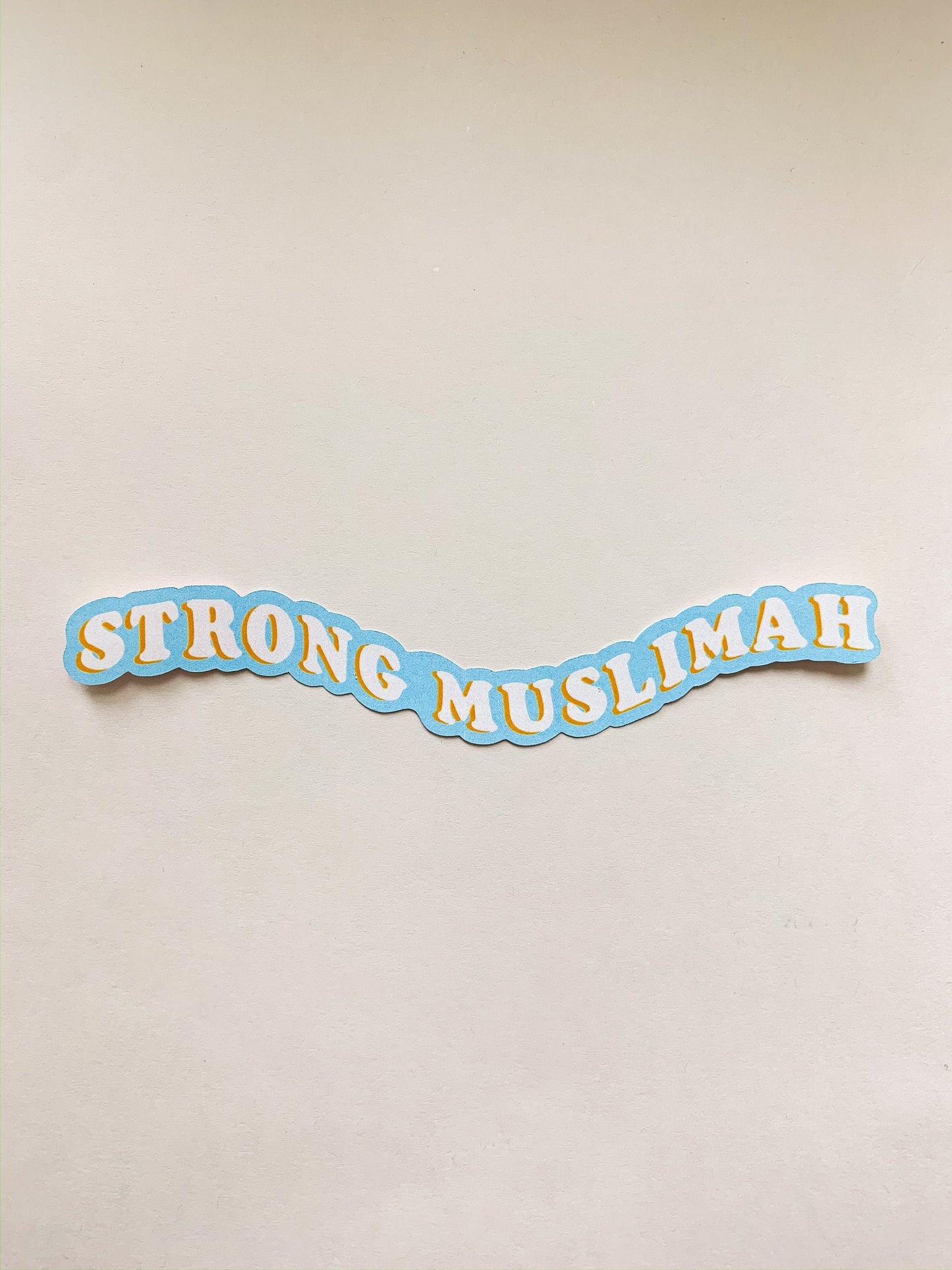 Strong Muslimah Sticker,cute hijabi sticker,cute muslim stickers,muslim sticker,islamic stickers,pastel muslim sticker,muslimah sticker