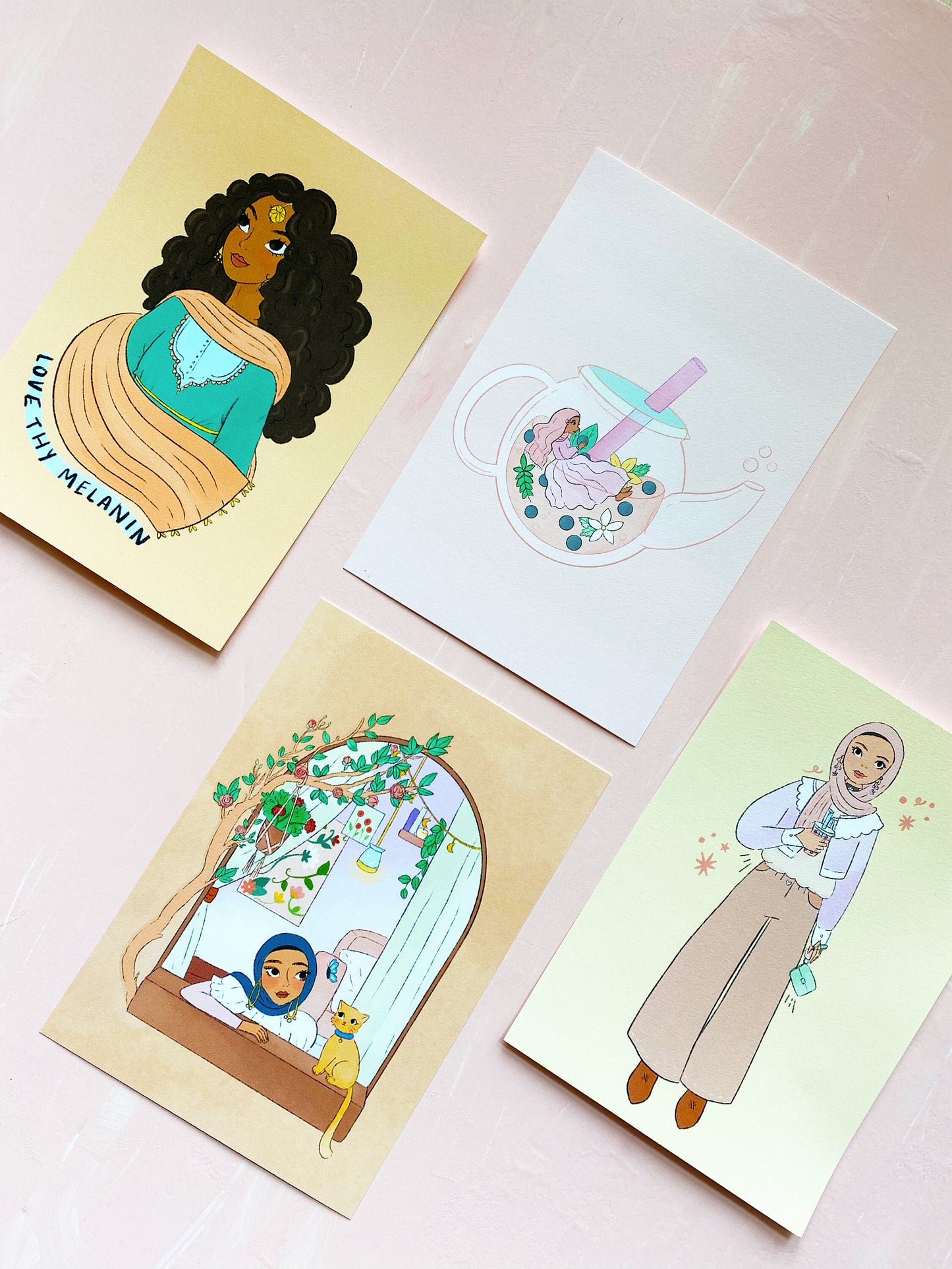 Prints - Love Thy Melanin, Bubble Tea, Daydreamer, Day Out