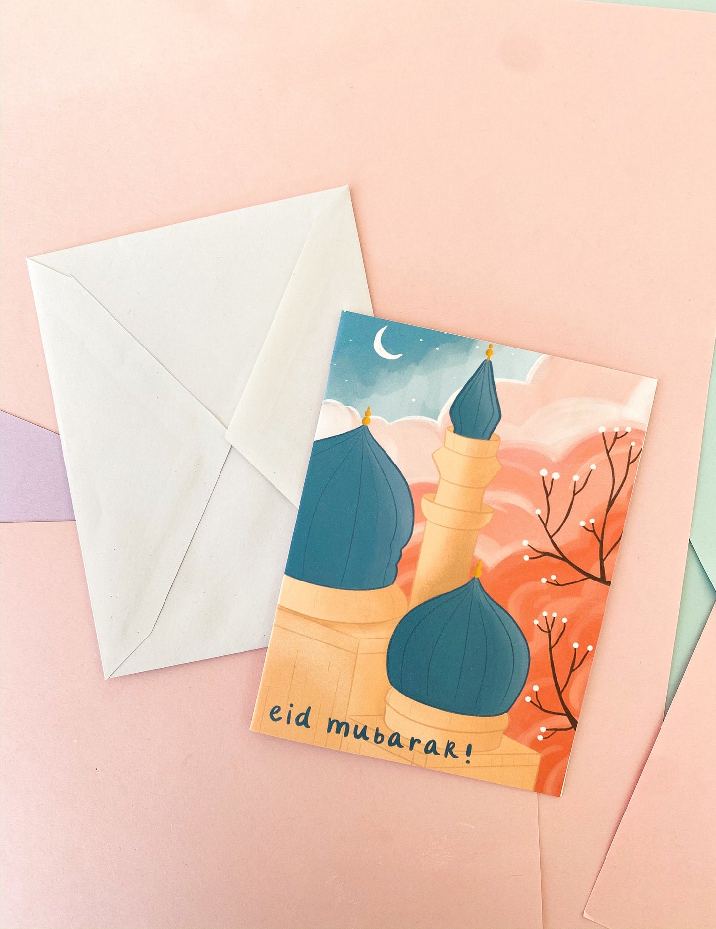 Eid Card Bundle with White Envelopes - Set of 5