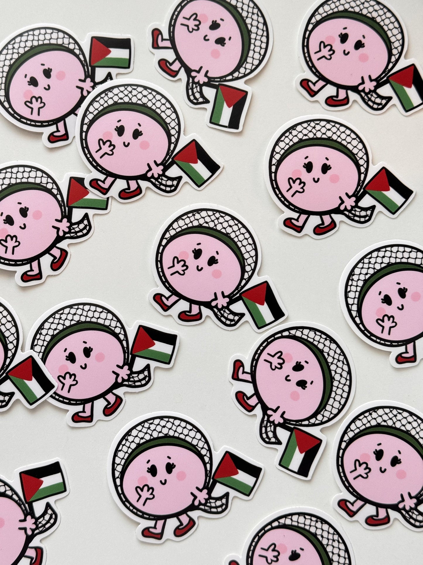 Sticker - Little Miss Free Palestine Sticker - 100% of profits go to Palestine