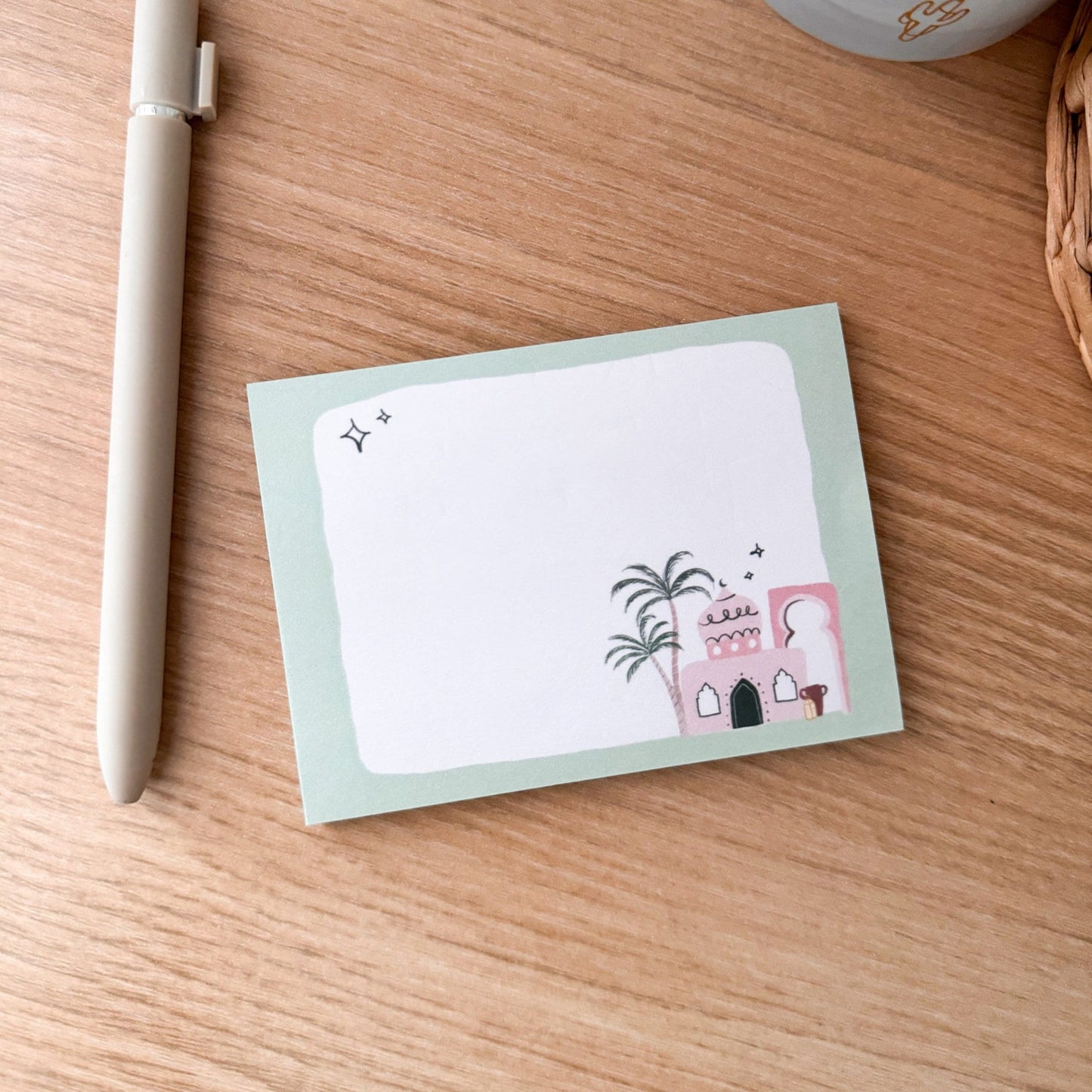 Post Its - Masjid Sticky Notes, Masjid Post Its, Cute Islamic Themed Sticky Notes, Islamic Notepad