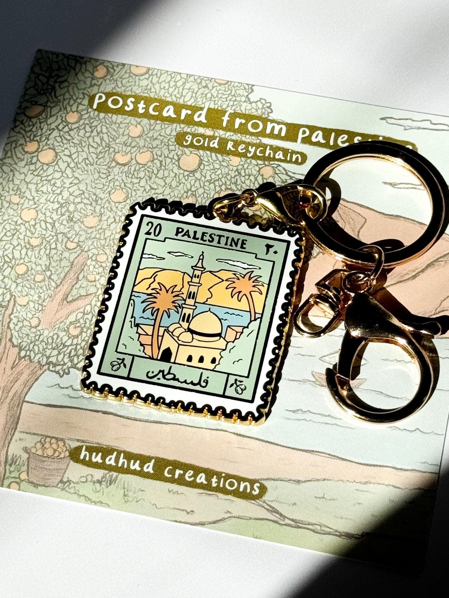 Keychain - Postcard from Palestine – HudhudCreations