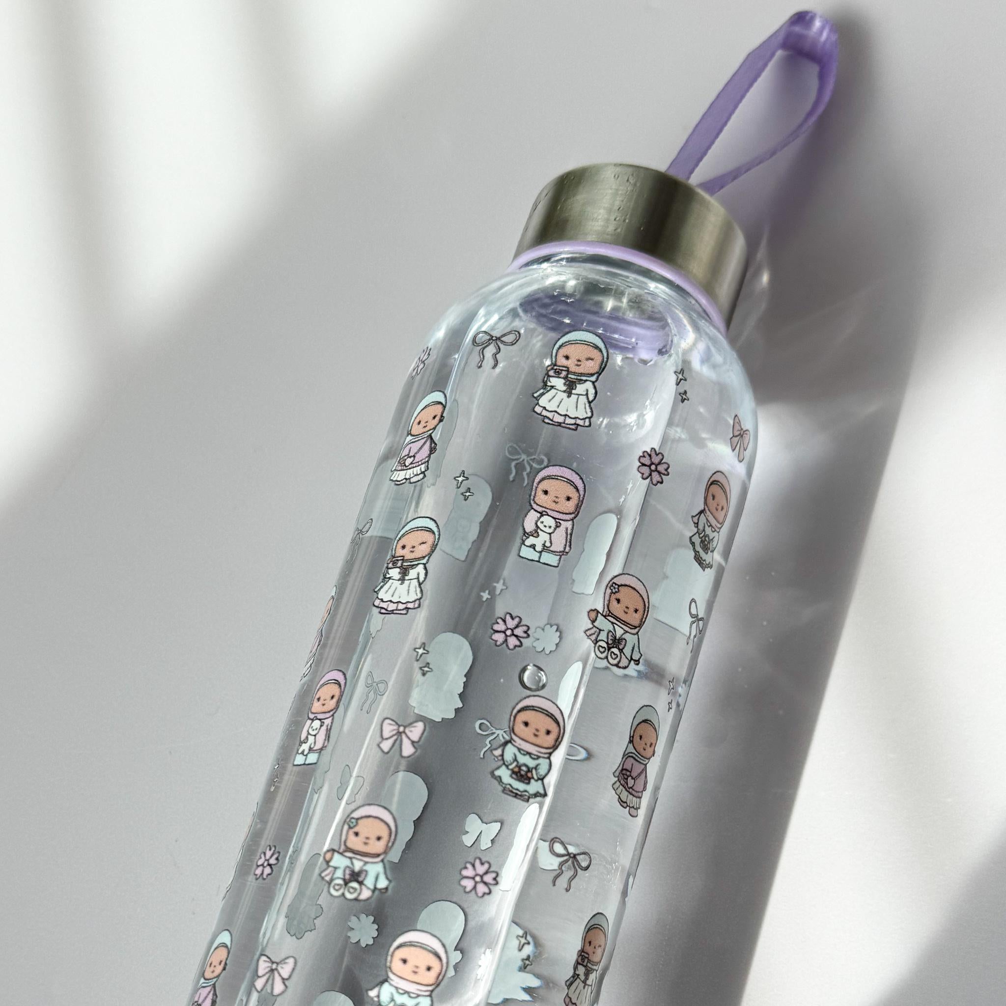 Water Bottle - Coquette Pocket Hijabis Plastic Water Bottle