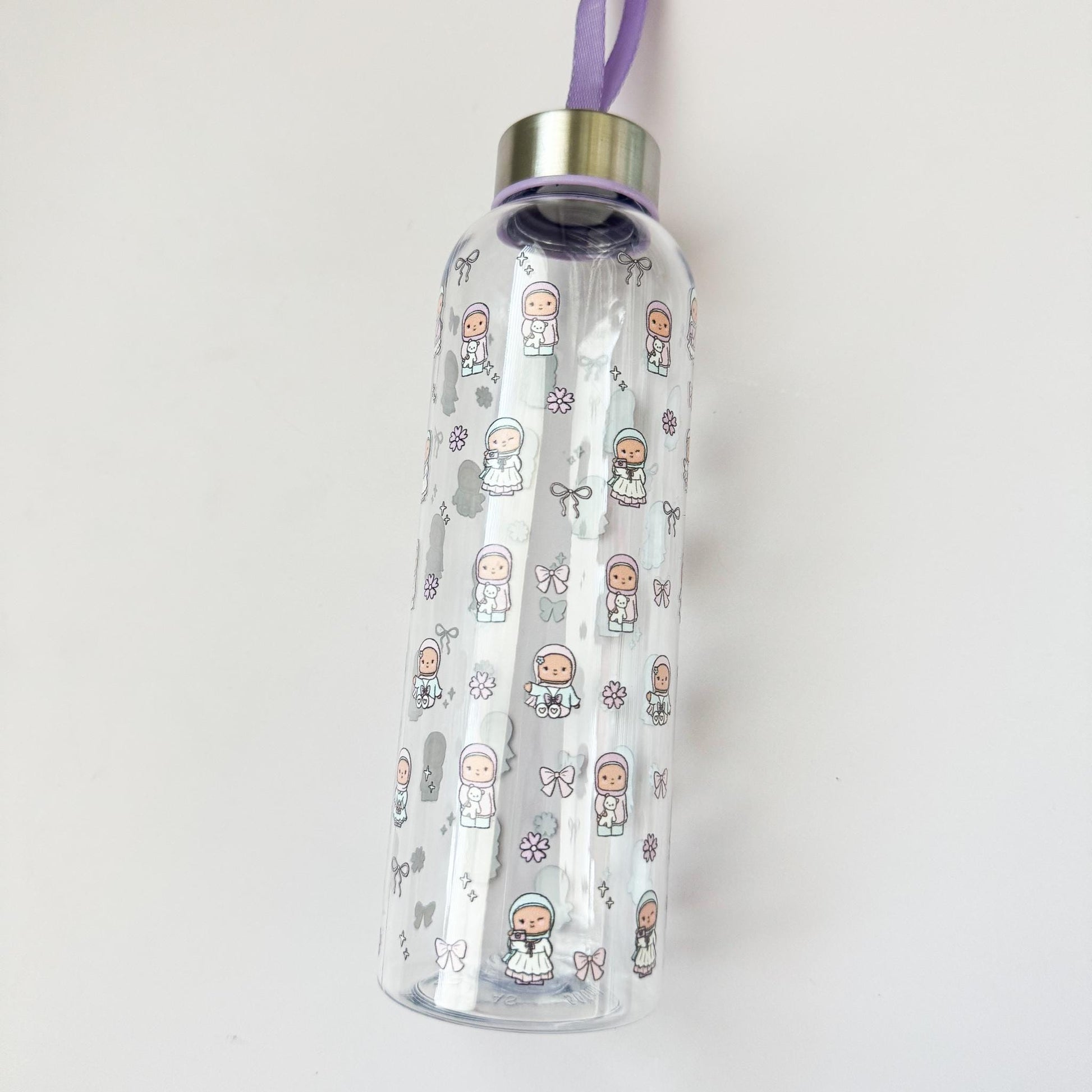 Water Bottle - Coquette Pocket Hijabis Plastic Water Bottle