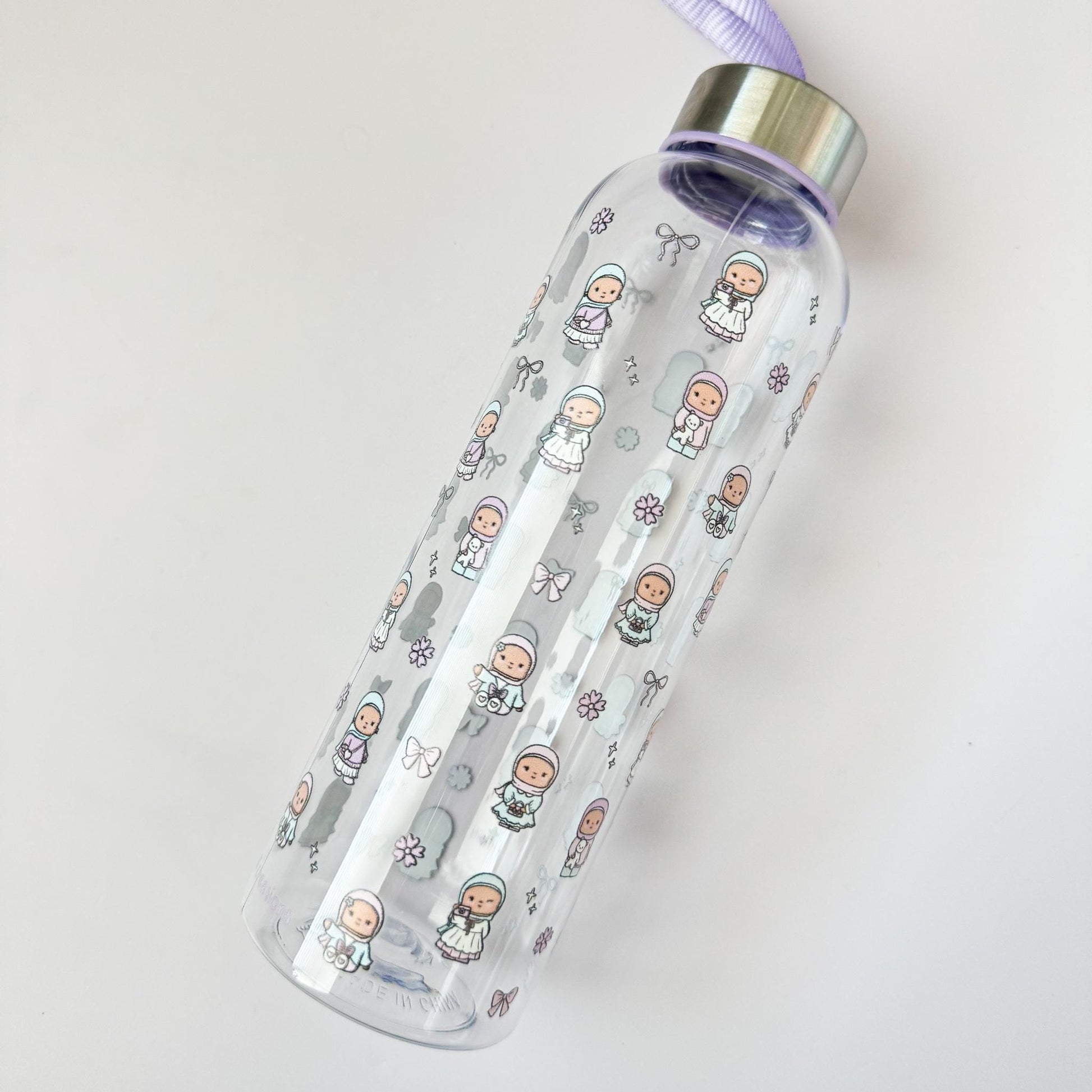 Water Bottle - Coquette Pocket Hijabis Plastic Water Bottle